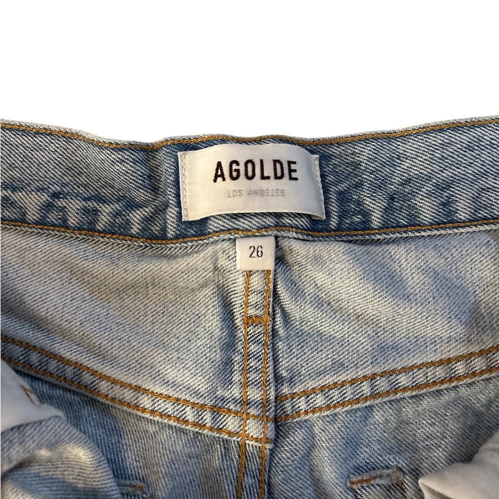 Agolde Riley Denim Shorts - Picture 3 of 4